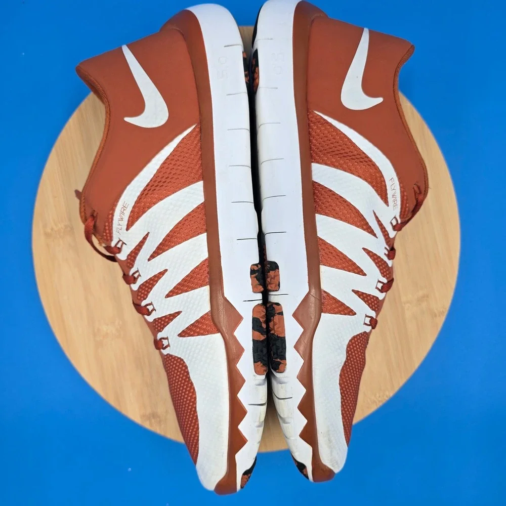 Nike Free Trainer 5.0 V6 Texas Longhorns Orange White 723939-802‎ Mens Size 14